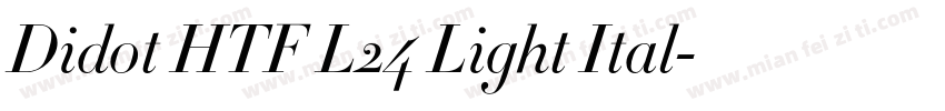 Didot HTF L24 Light Ital字体转换